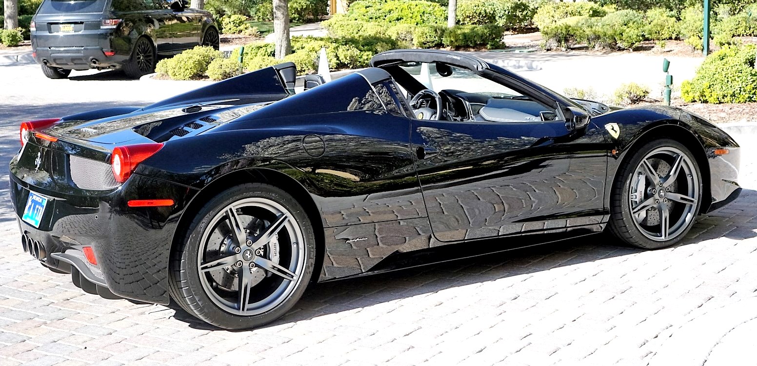 ferrari 458 spider blacked out